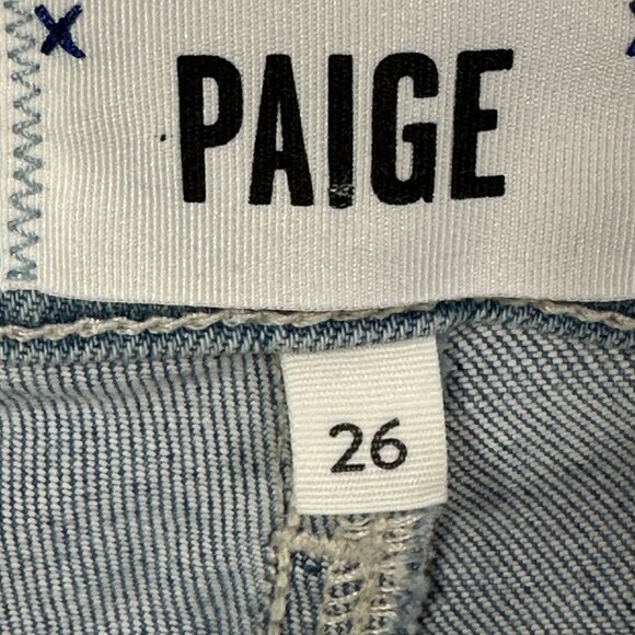 Paige Jeans Womens 26 Verdugo Ankle Light Wash Cotton Stretch Distressed Raw Hem - Picture 10 of 11